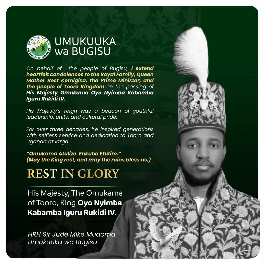 Bamasaaba Mourn Tooro King Oyo, Stand in Solidarity with Royal Family