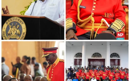 President Museveni Praises Retiring UPDF Generals as 1,817 Personnel Exit Active Service