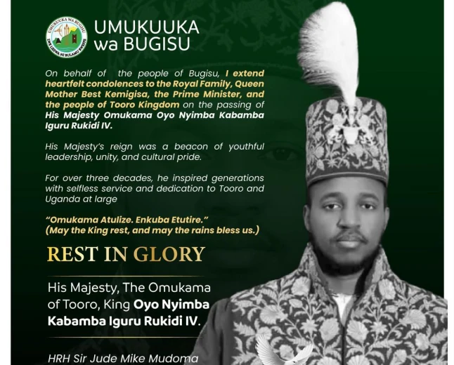 Bamasaaba Mourn Tooro King Oyo, Stand in Solidarity with Royal Family