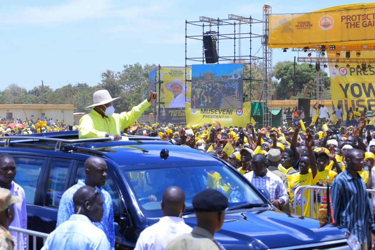 President Museveni Arrives in Adjumani to Campaign for NRM Candidate Leku