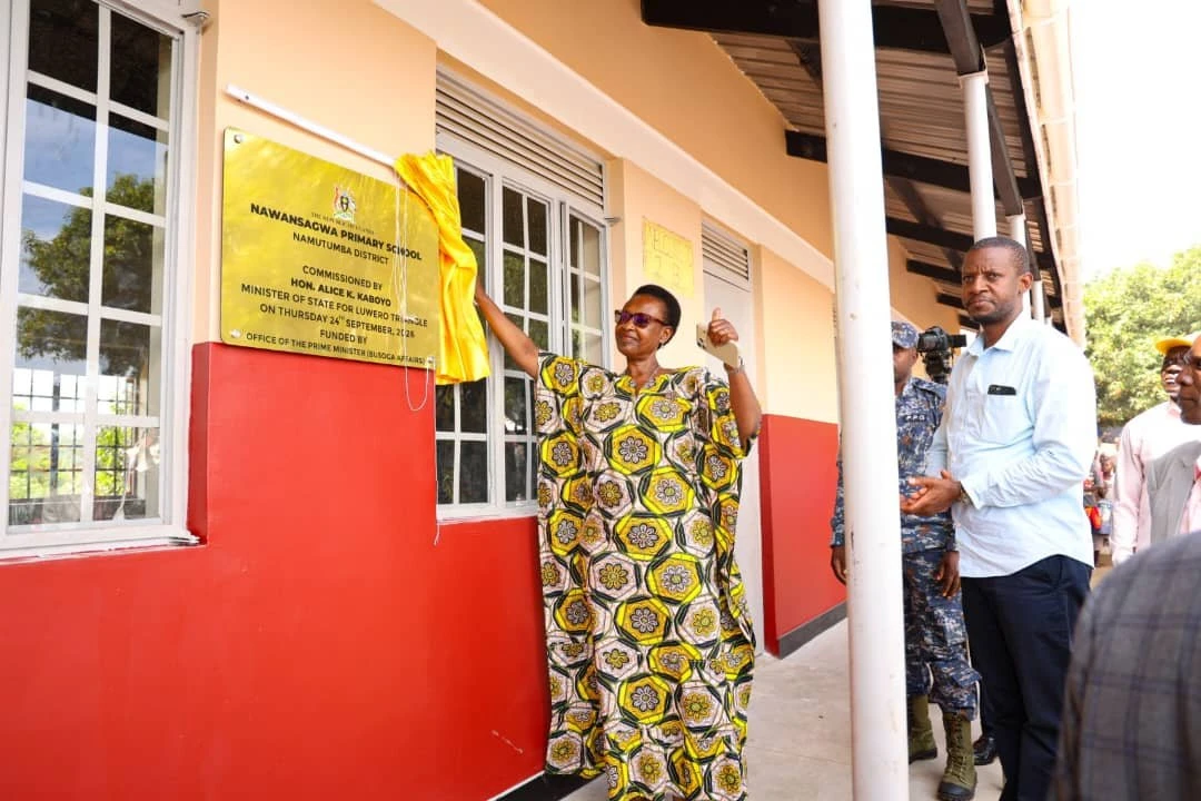 Minister Kaboyo Commissions New Classroom Blocks in Busoga, Praises NEC Works for Quality Delivery