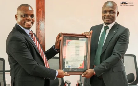 Prof. Nangoli Hails UPPC’s Attainment of ISO 9001:2015 Certification
