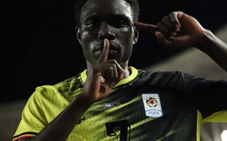 Uganda Cranes Fight Back to Hold Tunisia to 1-1 Draw