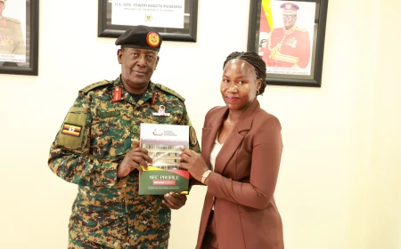 Parliament's Defence Committee Tours NEC Headquarters, Commends Gen Mugira’s Leadership