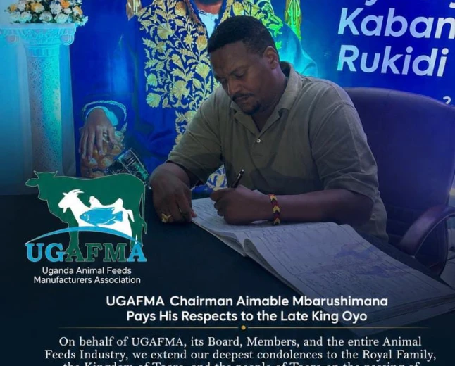 UGAFMA Chairman Pays Tribute to Late Tooro King Oyo, Hails His Legacy of Unity and Development
