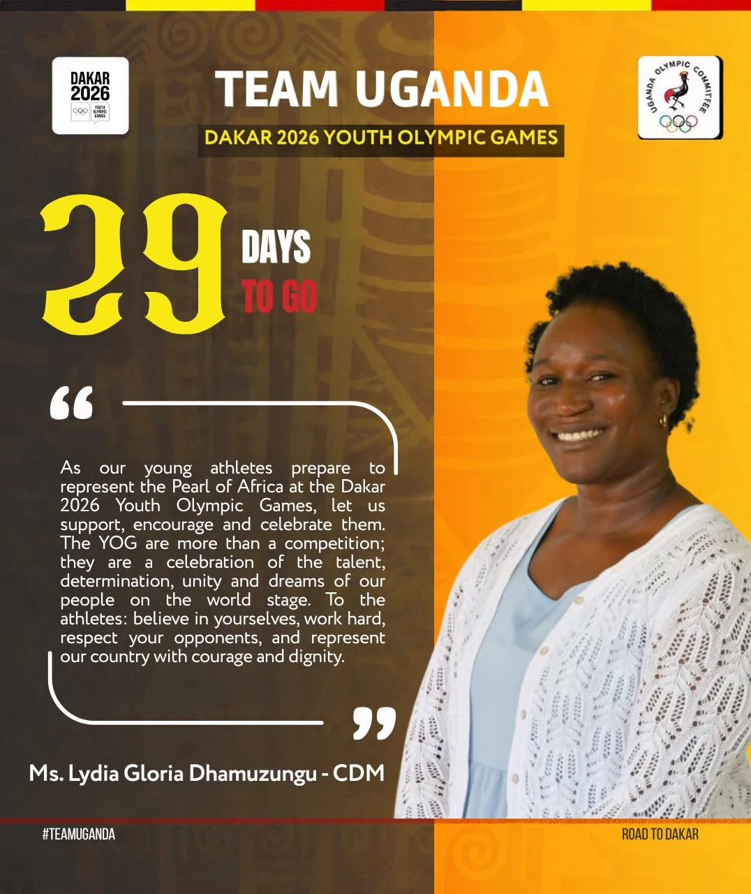 Uganda Names 25 Athletes for Dakar 2026 Youth Olympic Games