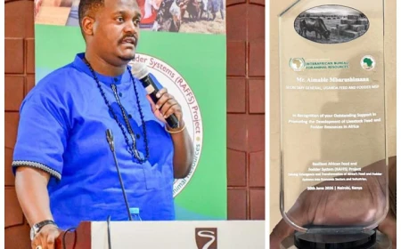 Aimable Mbarushimana Recognised by African Union for Advancing Africa’s Feed and Fodder Sector