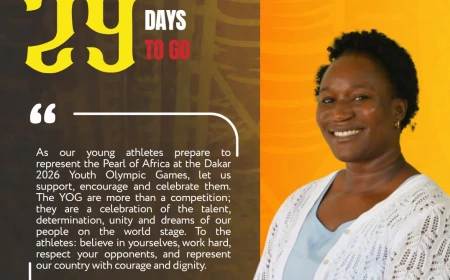 Uganda Names 25 Athletes for Dakar 2026 Youth Olympic Games