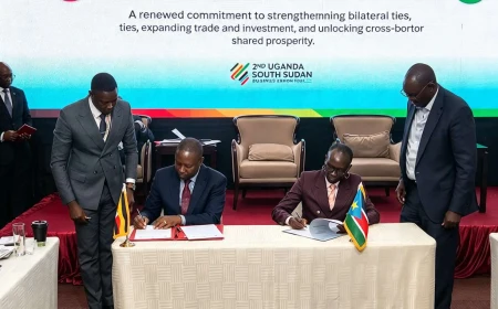 Uganda, South Sudan sign trade MOU, pledge to fix border bottlenecks