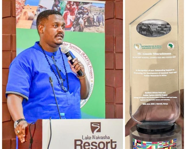 Aimable Mbarushimana Recognised by African Union for Advancing Africa’s Feed and Fodder Sector
